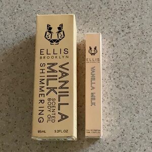 NEW Ellis Brooklyn Vanilla Milk Shimmering Scented Body Oil and Parfum